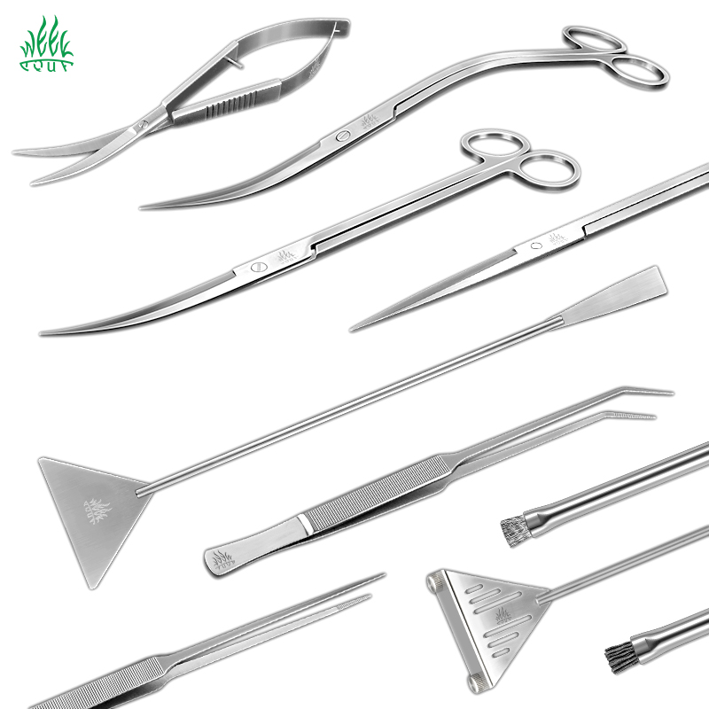 Planted Aquarium Tools - สัปดาห์ Aqua สแตนเลสสตีลถังปลาเครื่องมือบํารุงรักษา Leveler สาหร่าย Scraper