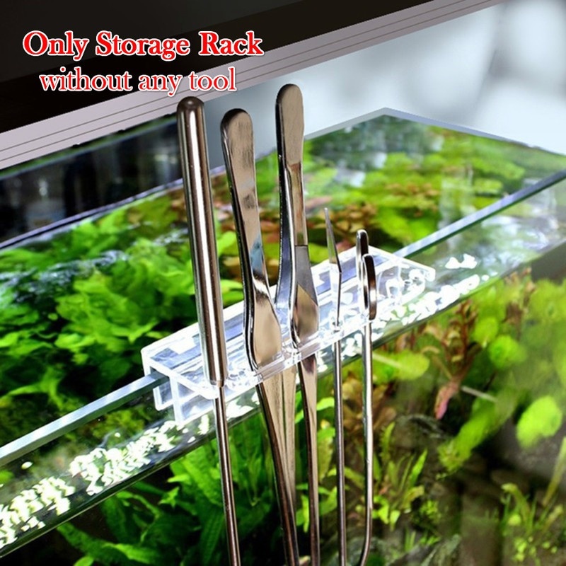 Aquarium Plants Book - ชั้นเก็บเครื่องมือตู้ปลาใหม่1ชิ้นที่ยึดอะคริลิกสำหรับแหนบมีดโกนที่ยึดเครื่องมือทำความสะอาดตู้ปลาน้ำหญ้า