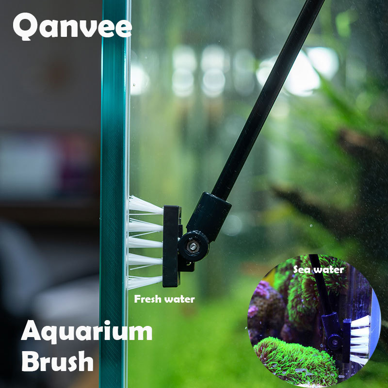 Planted Aquarium Tools - ตกปลาแปรงทําความสะอาดถังน้ําทะเลสดเครื่องมือทําความสะอาดกุ้งน้ําเค็ม Aquarium อุปกรณ์เสริมทําความสะอาดถังซักผ้า