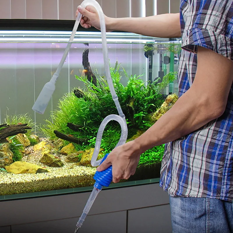 Planted Aquarium Tools - Aquarium Siphon ถังปลา Siphon เครื่องดูดฝุ่นปั๊มกึ่งอัตโนมัติเปลี่ยนน้ํากรวดกรองน้ํา Aquarium