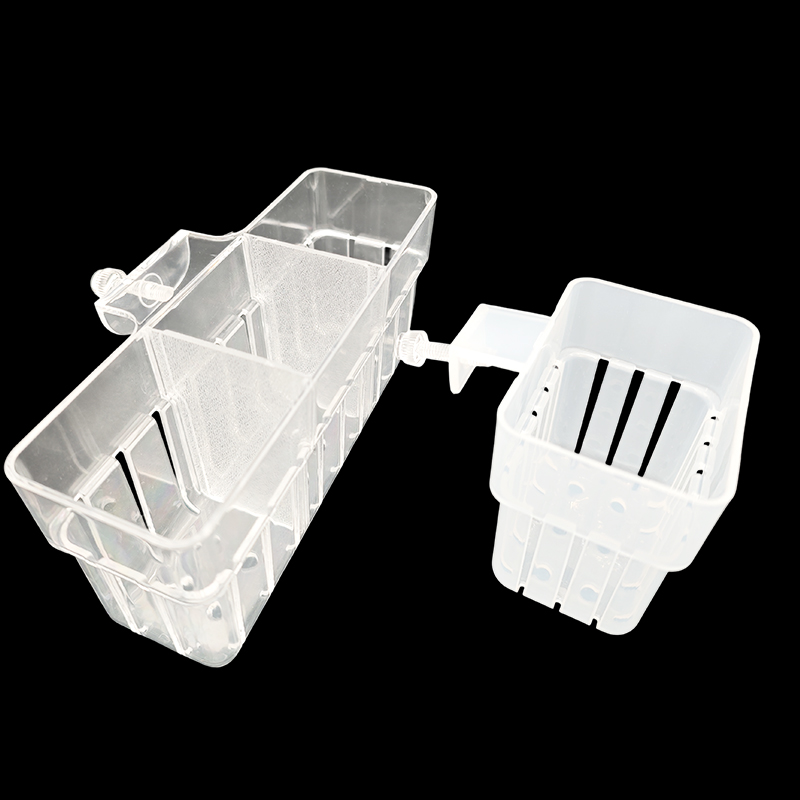 Aquarium Plant Holder - ตะกร้าปลูกพืชไฮโดรโปนิกส์แบบใสติดผนังสำหรับต้นไม้เลื้อย - ถ้วยสำหรับตกแต่งสวนน้ำในบ้าน
