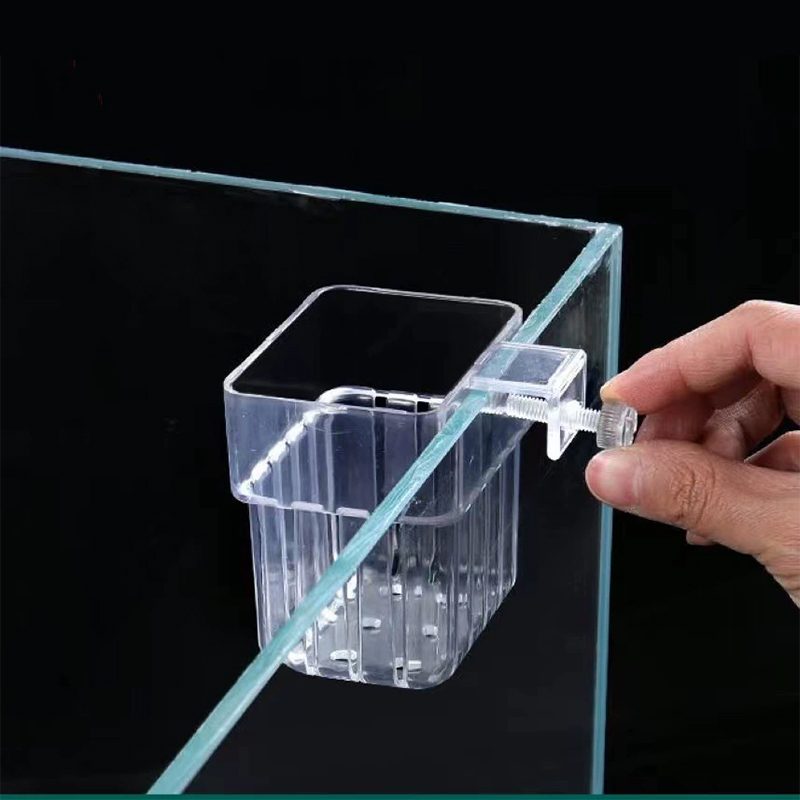 กระถางแขวนใสสำหรับปลูกพืชน้ำใน - Aquarium Plant Holder บทวิจารณ์และราคา