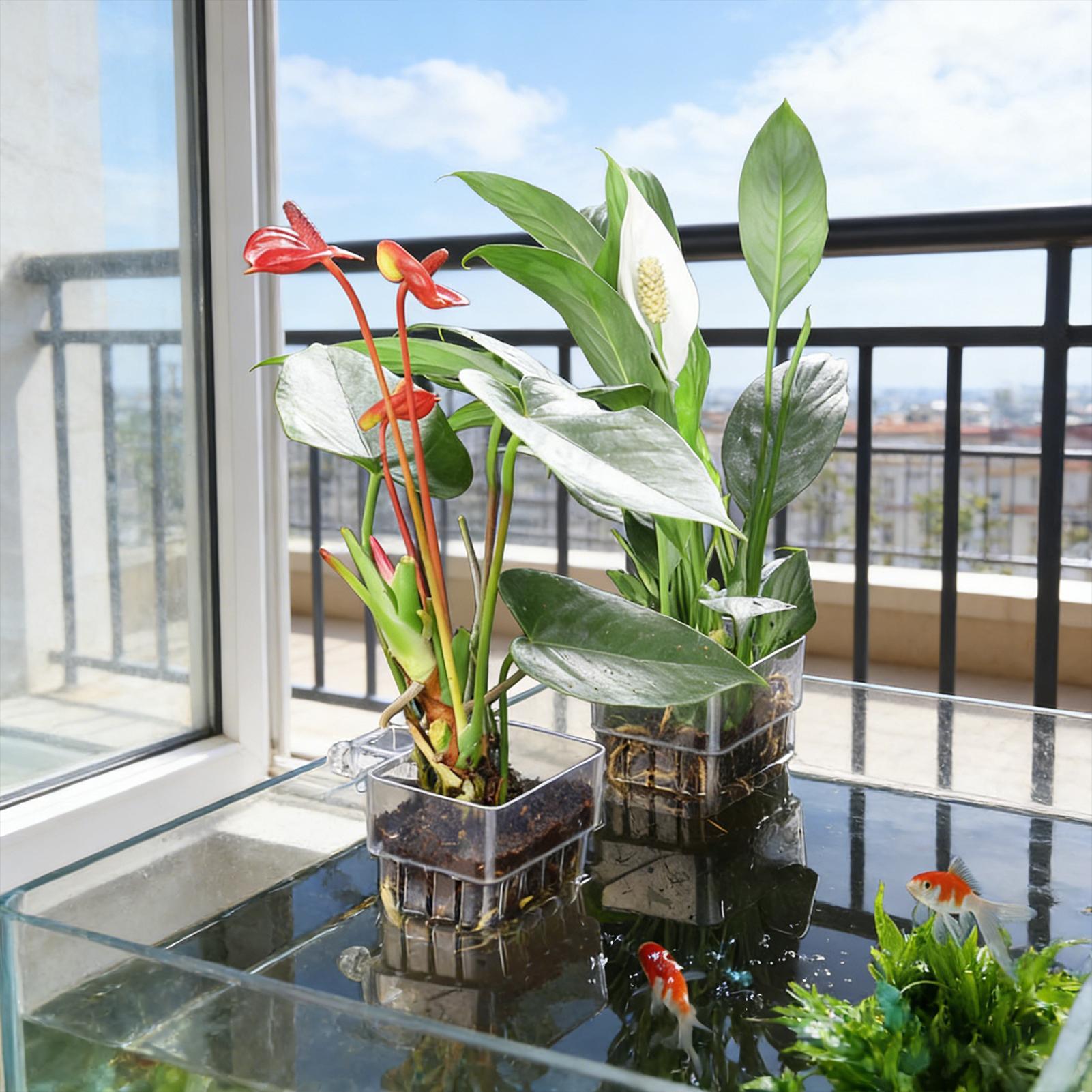 ตะกร้าปลูกต้นไม้ในตู้ปลา กระถา - Aquarium Plant Holder บทวิจารณ์และราคา