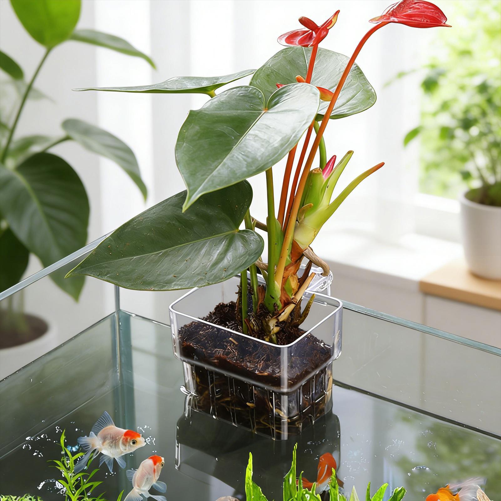 ตะกร้าปลูกต้นไม้ในตู้ปลา กระถา - Aquarium Plant Holder บทวิจารณ์และราคา
