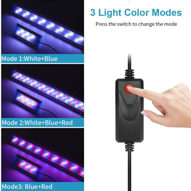 ไฟตู้ปลา 18ซม. 28ซม. 38ซม. 48ซ - Aquarium Plant Grow Light บทวิจารณ์และราคา