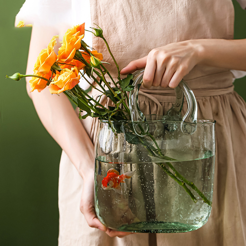 แจกันแก้วทรงกระเป๋าถือสไตล์นอร - Planted Aquarium Jar บทวิจารณ์และราคา