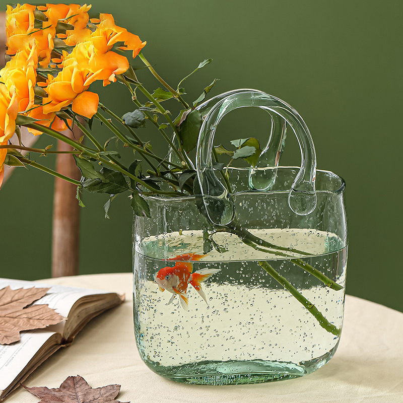 แจกันแก้วทรงกระเป๋าถือสไตล์นอร - Planted Aquarium Jar บทวิจารณ์และราคา