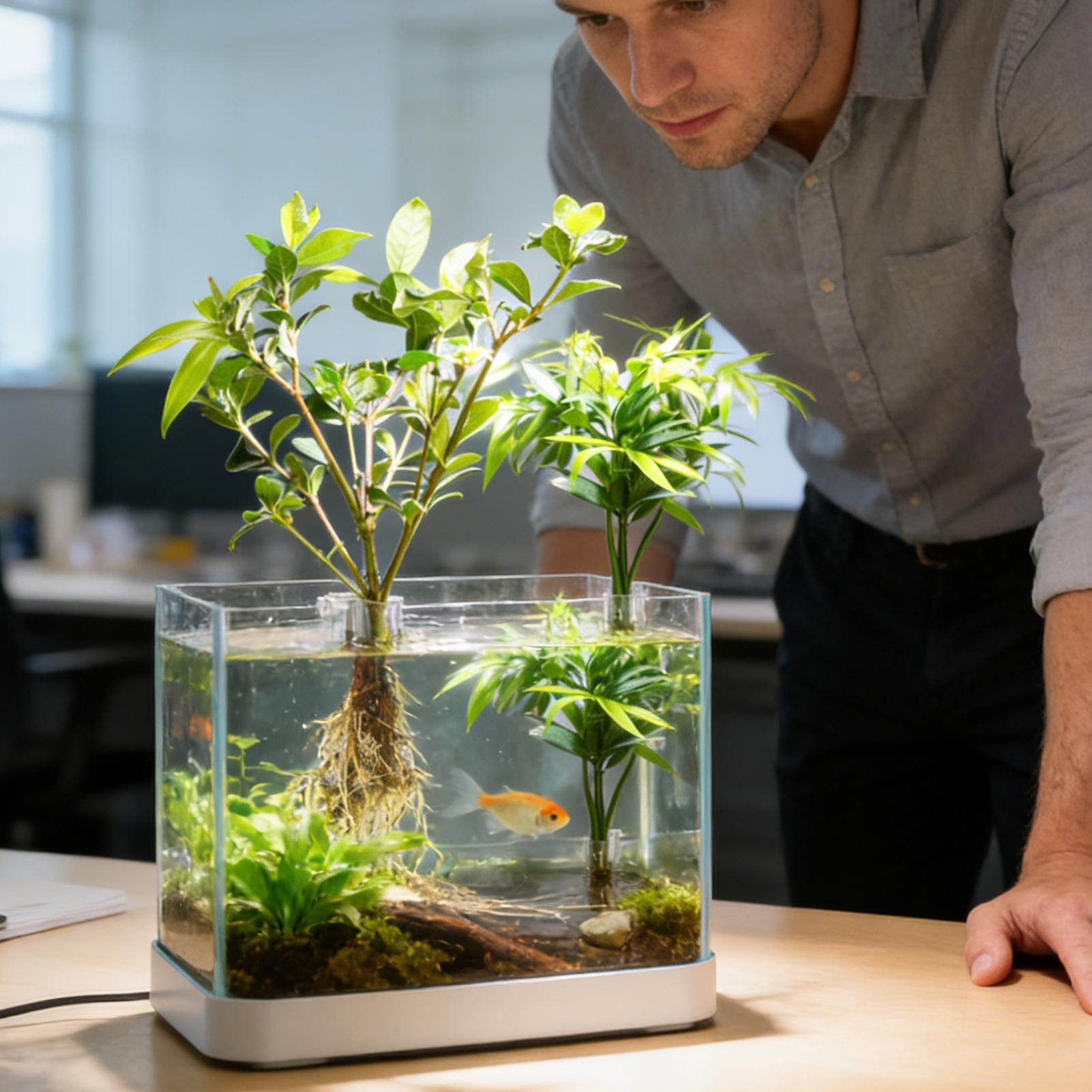 กระถางปลูกต้นไม้ในตู้ปลาขนาดเล - Aquarium Plant Holder บทวิจารณ์และราคา