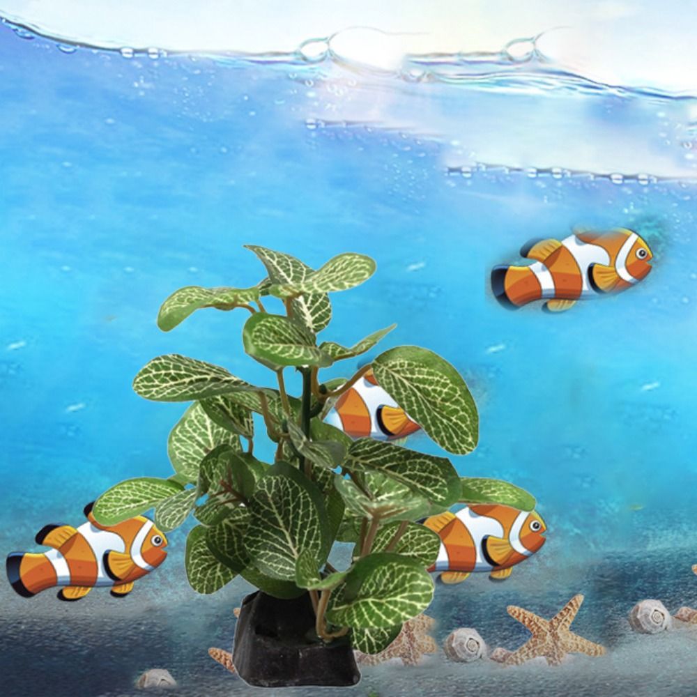 ตกแต่งผ้าไหมที่สมจริงใต้น้ําสํ - Planted Aquarium Jar บทวิจารณ์และราคา