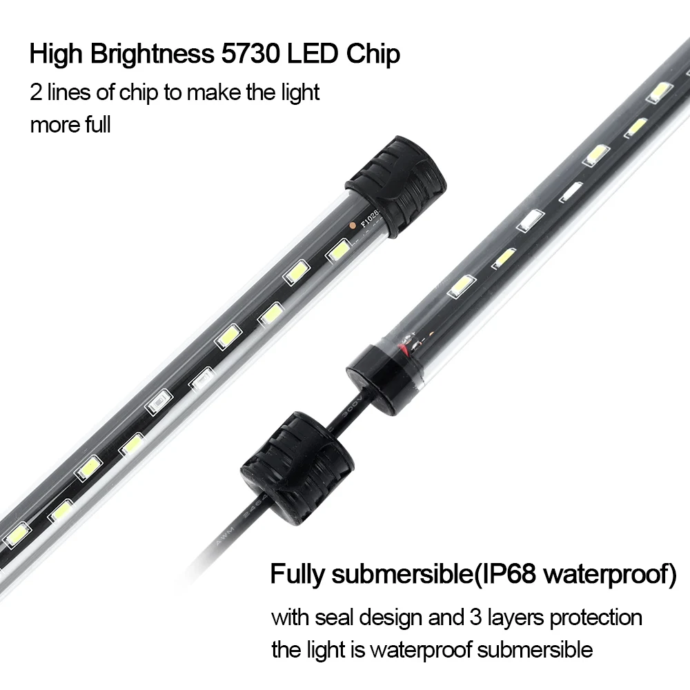 58 ซม.Aquarium Light LED Plant - Aquarium Plant Grow Light บทวิจารณ์และราคา