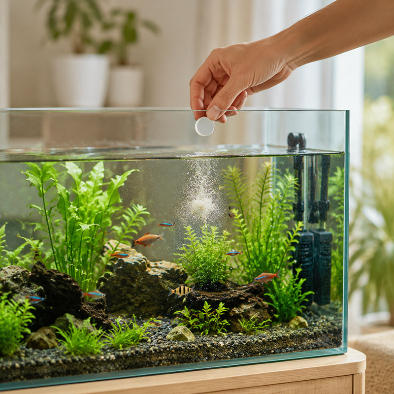 เม็ดกำจัดตะไคร่น้ำในตู้ปลา MIR - Planted Aquarium Tools บทวิจารณ์และราคา