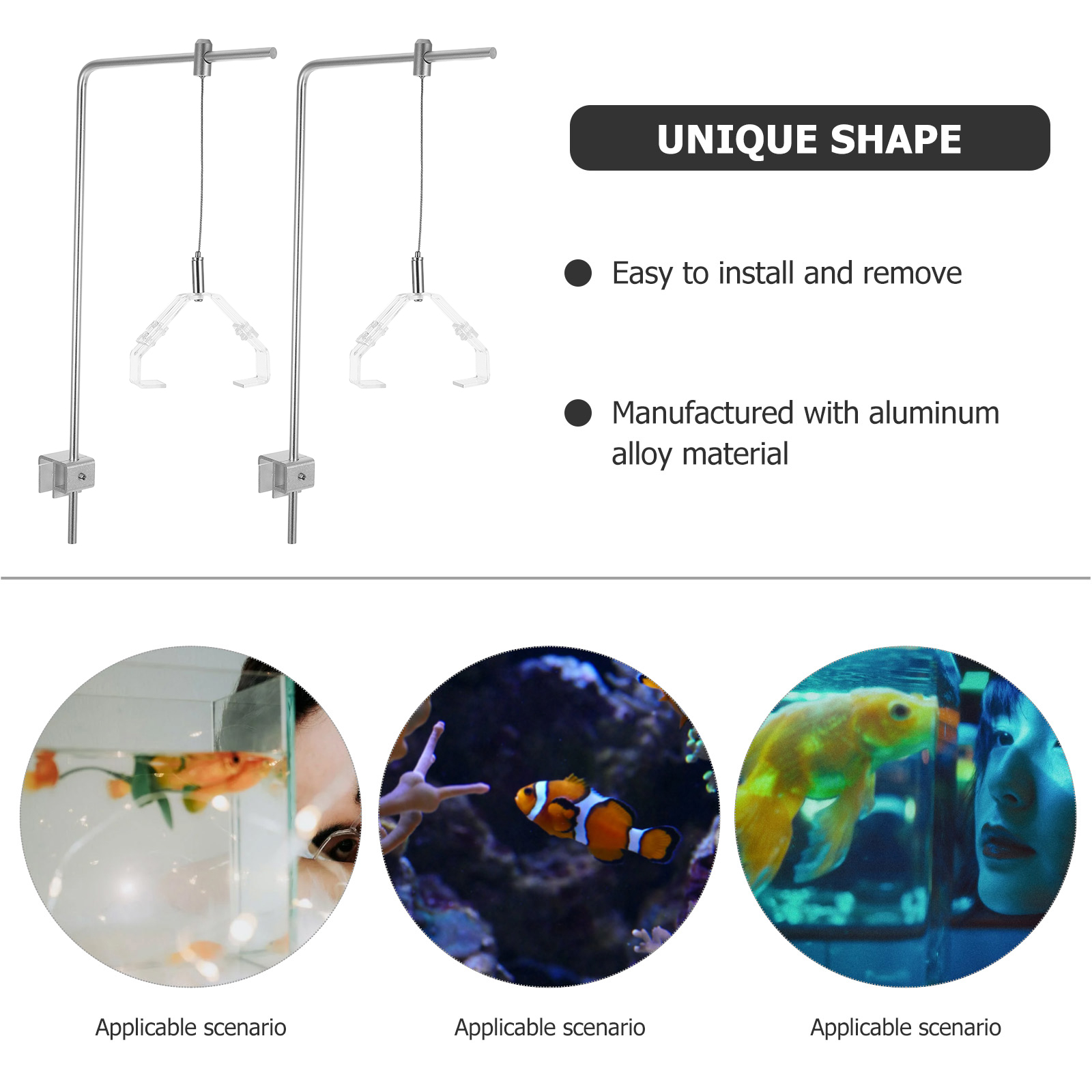 2 ชิ้นผู้ถือแสงตู้ปลาพร้อมคลิป - Aquarium Plant Holder บทวิจารณ์และราคา